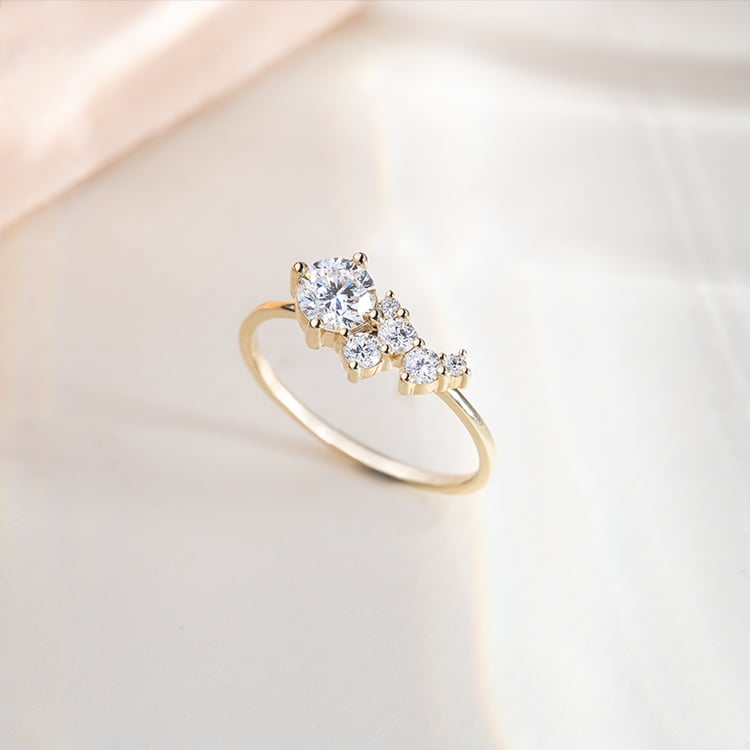 Set aus Cluster Schmuck mit Lab Grown Diamanten Ester 152012