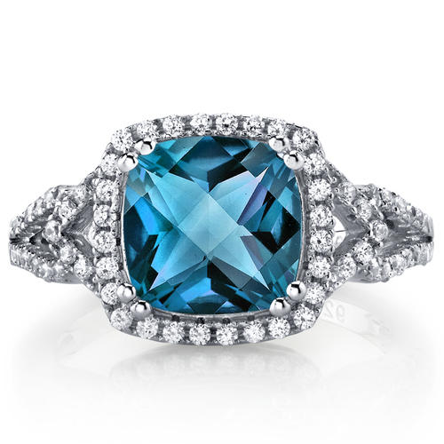 Silberner Topasring 12130