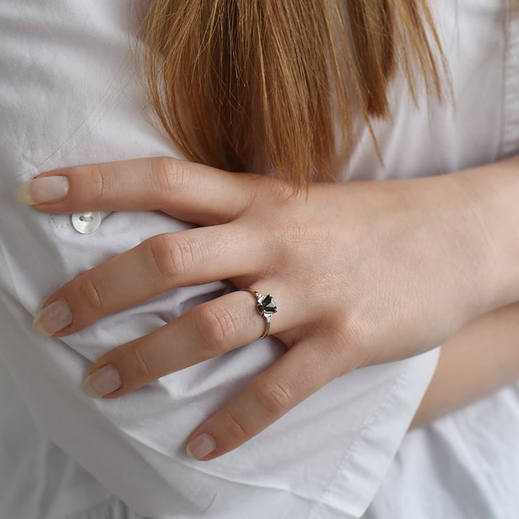 Ring mit Salt and Pepper Diamant Clay 90248