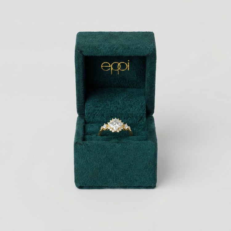 Scheidungsring mit zertifiziertem Lab Grown Diamant im Princess Schliff Medrie 165113