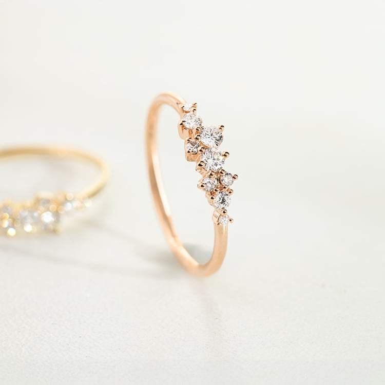 Cluster Ring mit Diamanten Isolde 147813