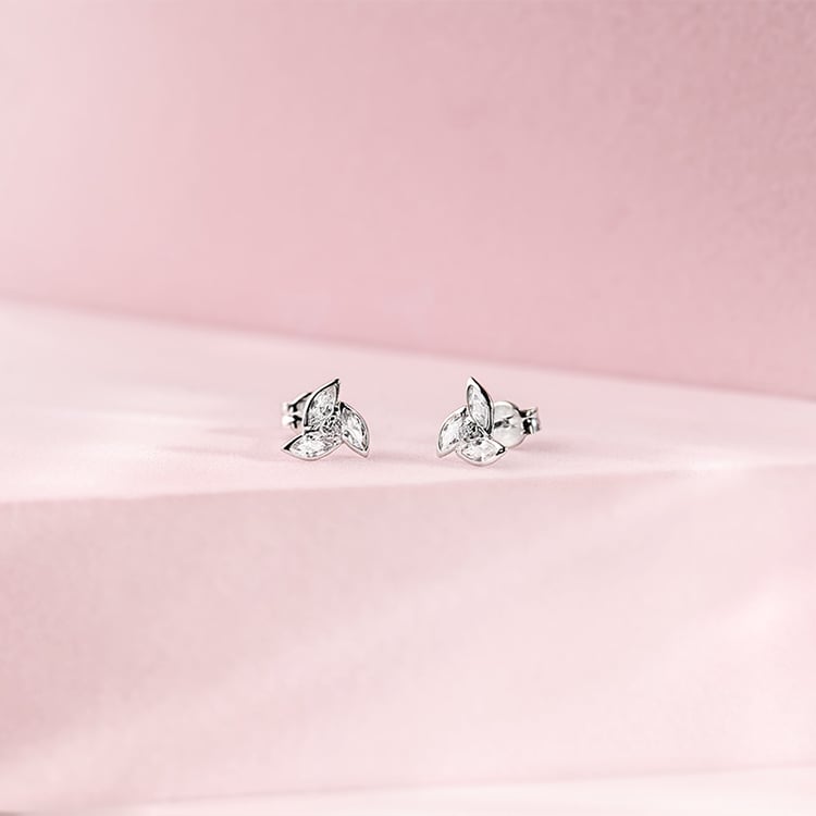 Goldene Ohrstecker mit Zirkonia Marina 153203