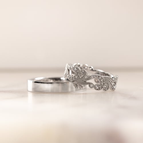 Vintage Goldringe mit Diamanten Christine