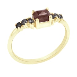 Ring mit Salt and Pepper Diamanten Jun