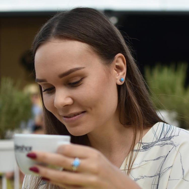 Ohrringe mit Opalen 32199