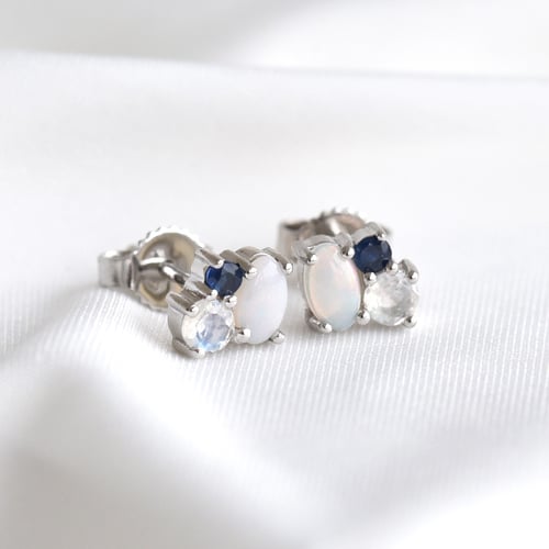 Goldenes Schmuckset aus Cluster-Schmuck Marquez