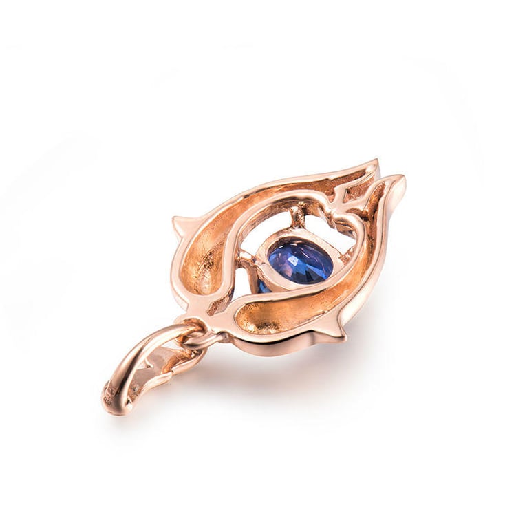 Anhänger aus Gold mit Saphir 18439