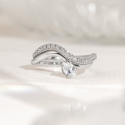 Romantisches Verlobungs-Set mit Diamantringen Darya