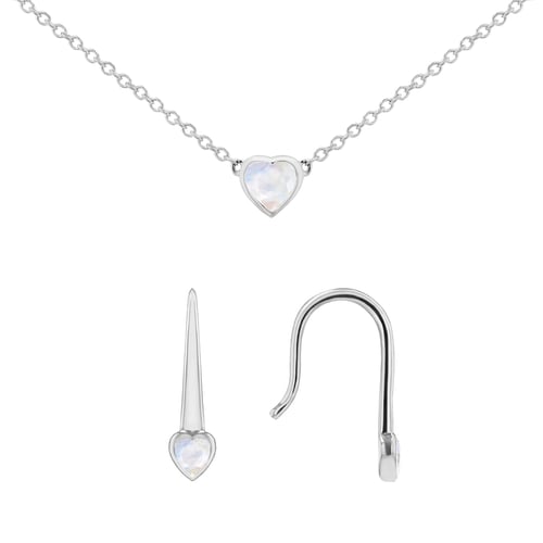 Schmuckset mit Mondsteinen Roshni