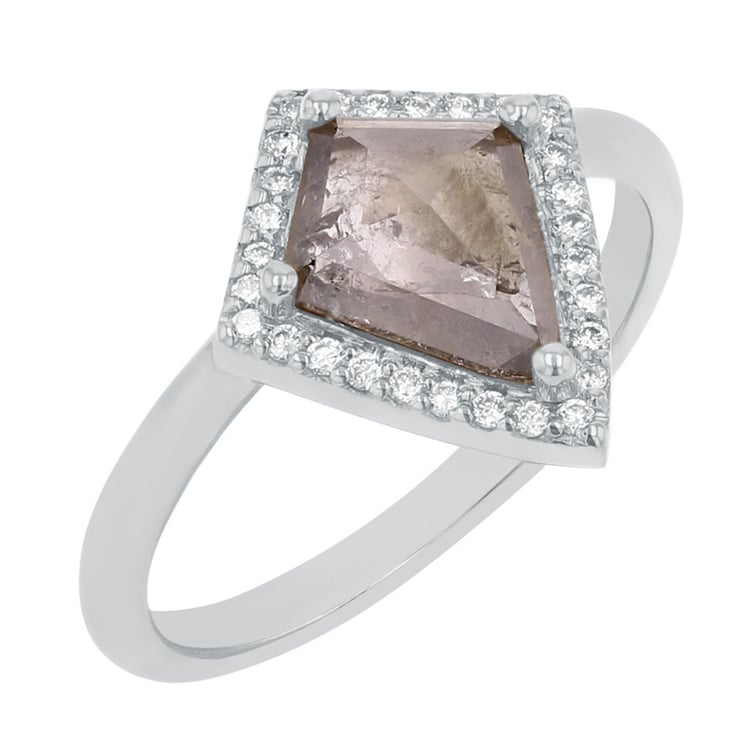 Ring mit Salt and Pepper Diamanten in Kite-Form Bjorn 117622