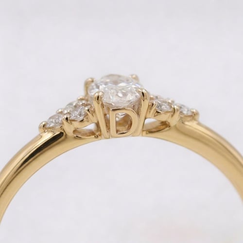 Verlobungsring mit Buchstabenund Lab Grown Diamanten Sheldo