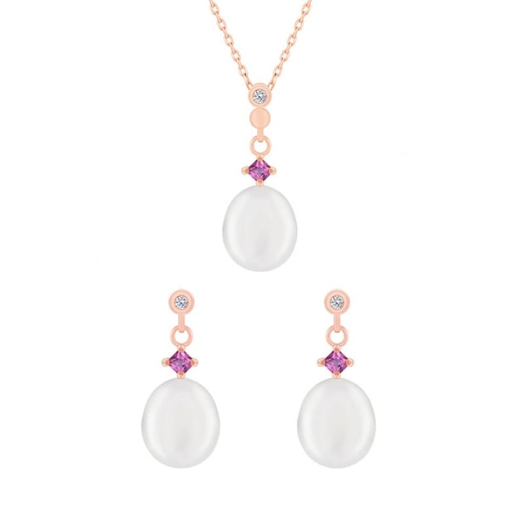 Schmuckset mit Perle 40378