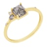 Ring mit Salt and Pepper Diamanten und Lab Grown Diamanten Kenya