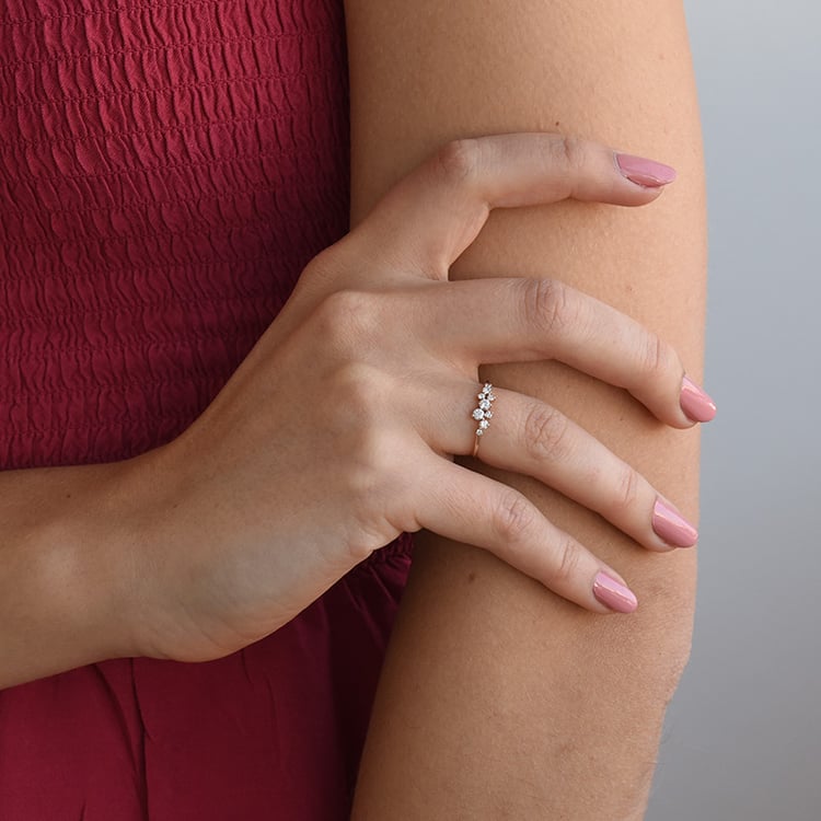 Cluster-Ring mit Lab Grown Diamanten Isolde 127323