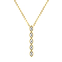 Goldener Anhänger mit Lab Grown Diamanten Alice