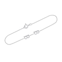 Armband mit 2 Buchstaben Ihrer Wahl Annika