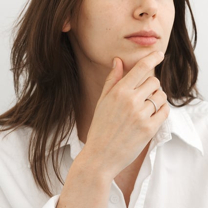 Goldener Memoire-Ring mit Diamanten 1.25mm Adva