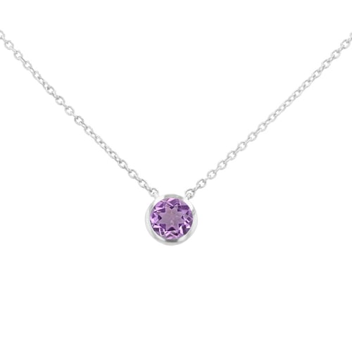 Silberkette mit Amethyst Jonie