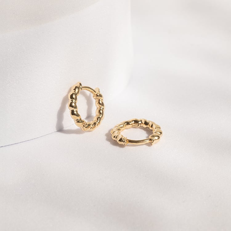 Set aus silbernem geflochtenen Schmuck Attory 143049