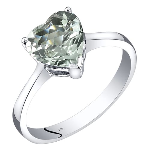 Goldring mit Amethyst in Herzform Perry