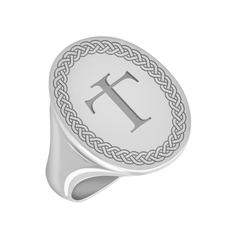 Herrenring aus Gold mit Gravur 40658