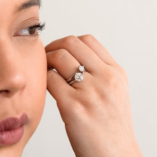 Ringset mit Diamant Ihrer Wahl Toskani