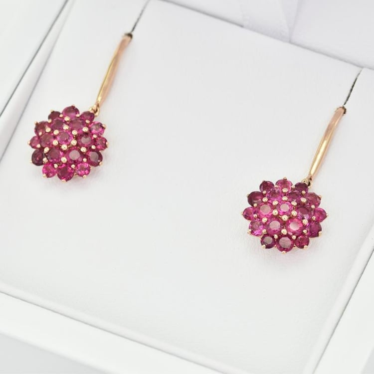 Goldene Ohrringe mit Turmalinen Opulent 25270