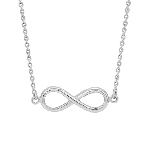 Goldene Halskette mit Unendlichkeitssymbol Infinity