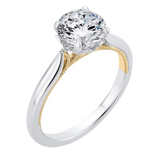 Verlobungsring mit seitlichen Diamanten Libby