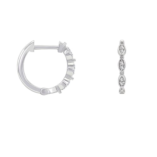 Creolen mit Diamanten Wontisa