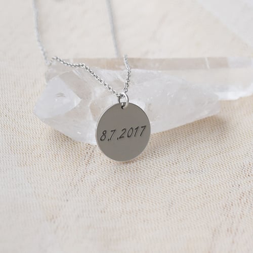 Silber anhänger mit Sternzeichen und Trumalin Waage