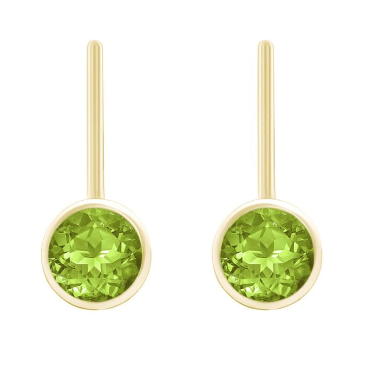 Zauberhafte goldene Ohrhänger mit Olivinen Vega 43578