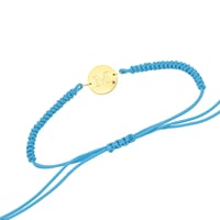 Goldenes Armband mit einem Anhänger mit rosa Saphiren Zara