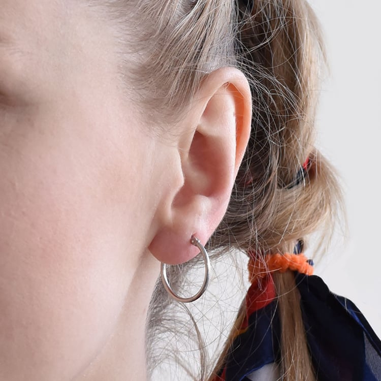 Silberne Ringohrringe Ingmar 96297