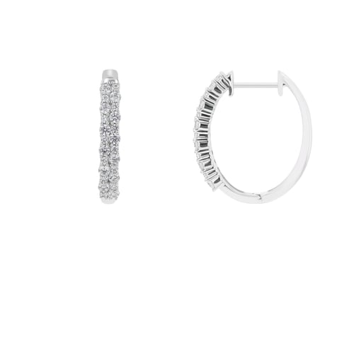 Runde Diamant-Ohrringe Nicholls