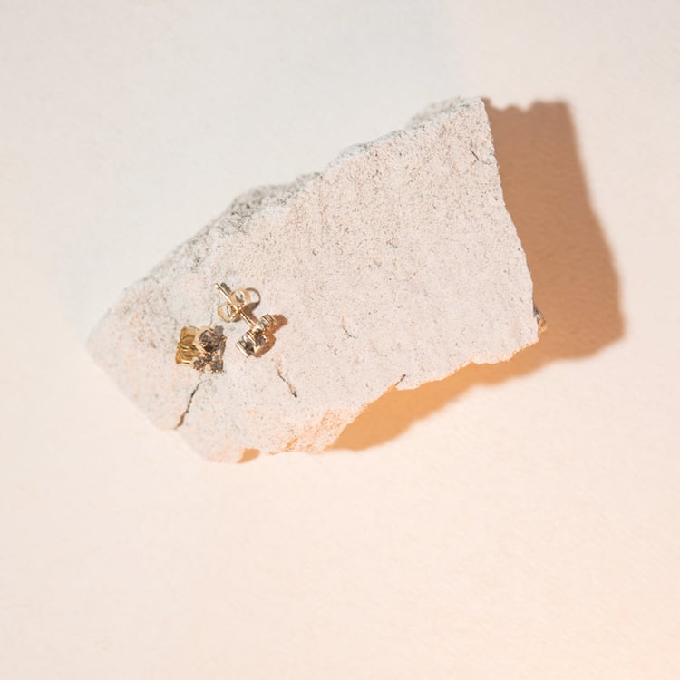 Cluster-Ohrringe mit Salt and Pepper Diamanten Kerrie 104679