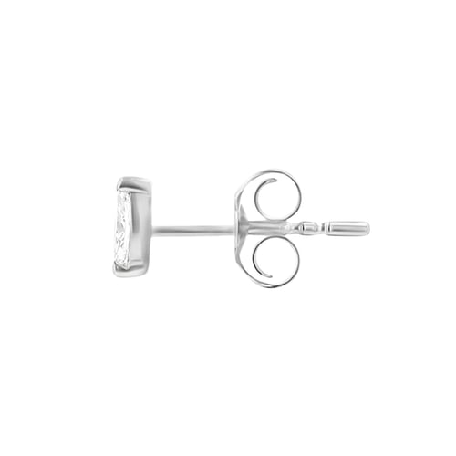 Mini Ohrstecker mit Lab Grown Diamant in Marquise Form Blues