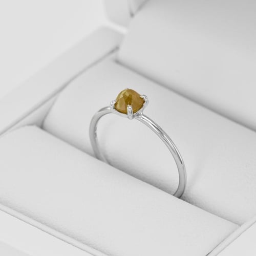Goldring mit Gelb Diamant Xemy