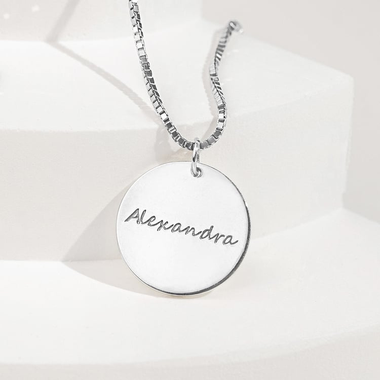 Platinanhänger mit beidseitiger Gravur Leasy 156769