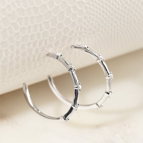 Runde Ohrringe mit Diamanten Garcia