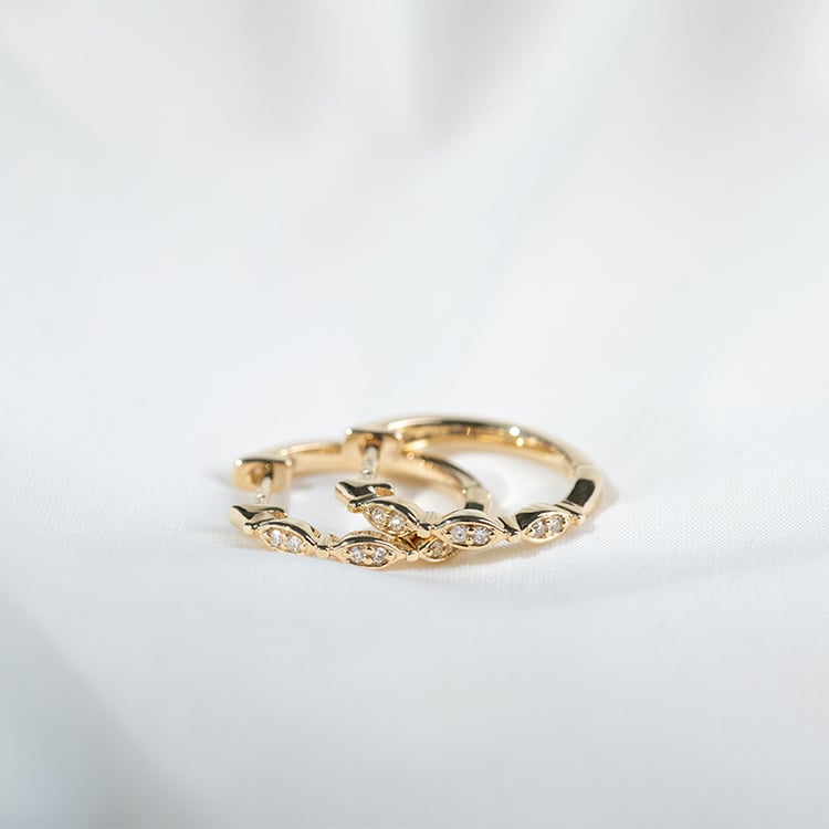 Creolen mit Diamanten Wontisa 131255