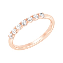 Goldener Memoryring mit Diamanten Rexanne