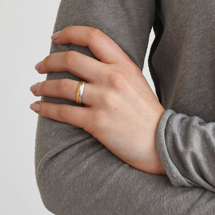 Eheringe aus kombiniertem Gold Ivana 77010