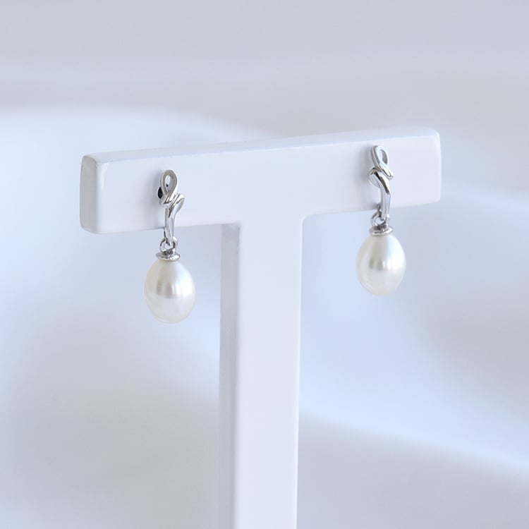 Perlenohrringe aus Gold 80004