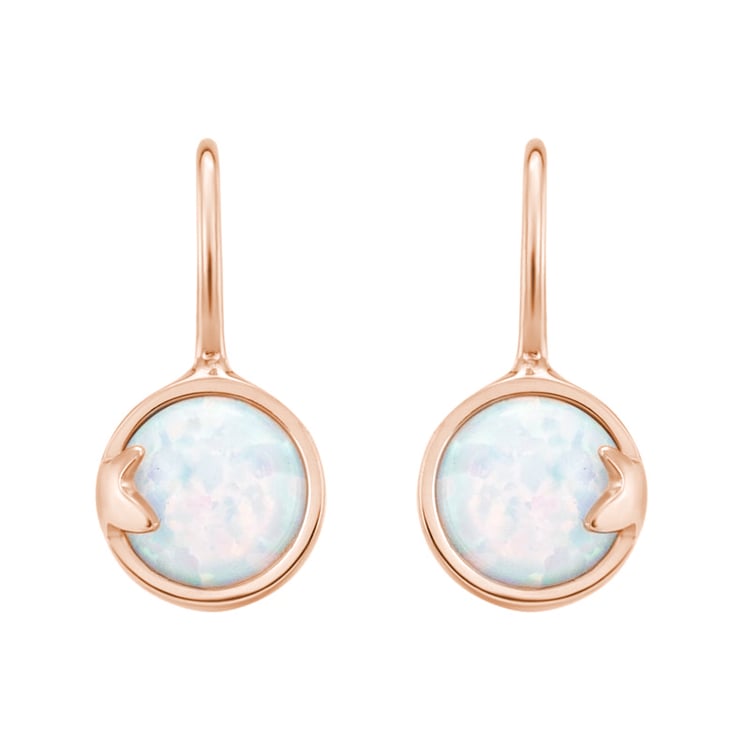 Kinderohrringe aus Gold mit weissen Opalen Yona 31184