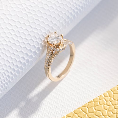 Verlobungsring mit Diamanten Heshmy