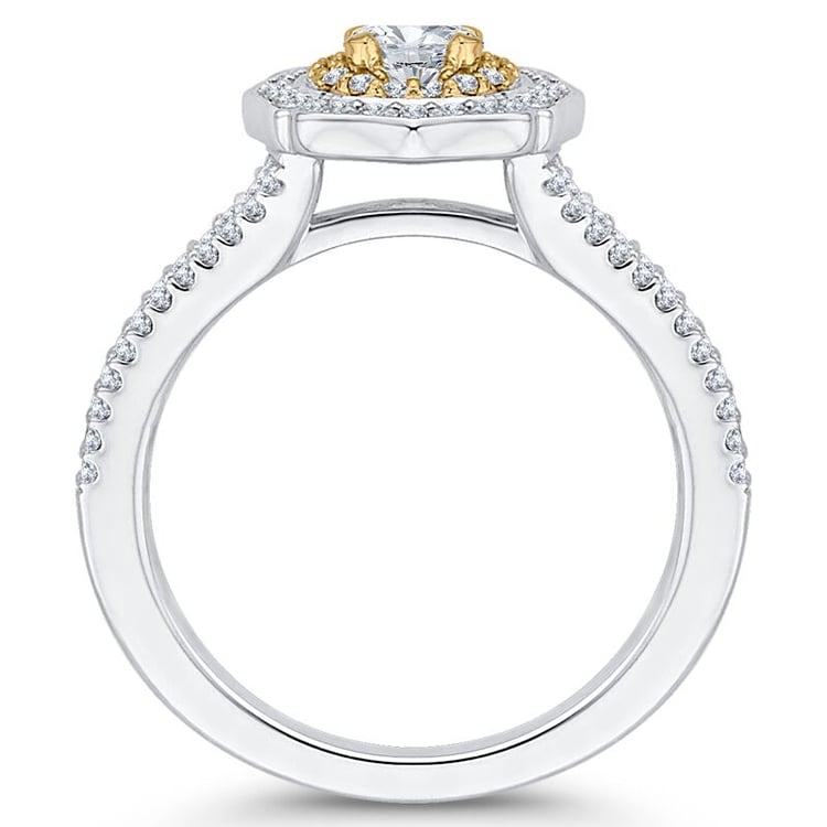 Haloring mit Diamanten 46414