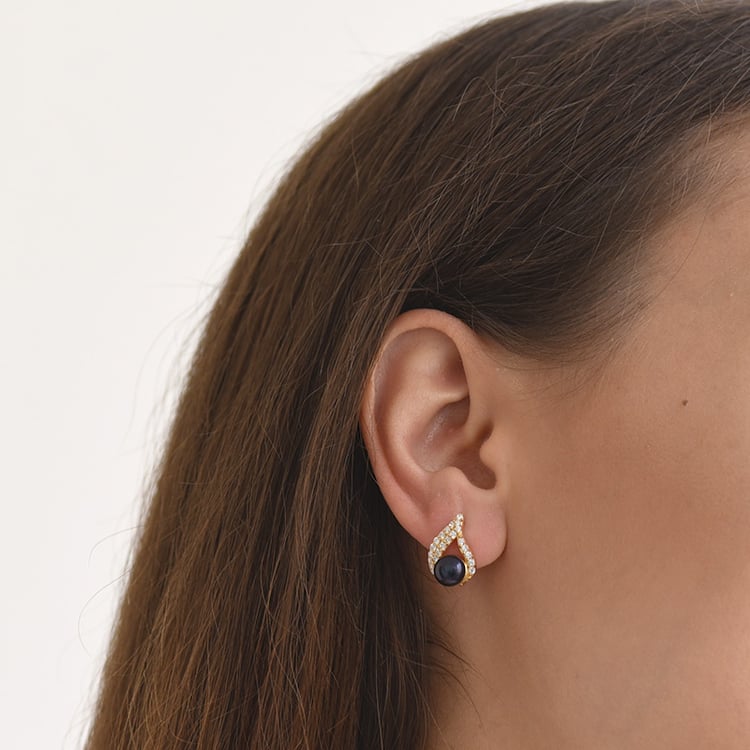 Vergoldete Ohrstecker 64422