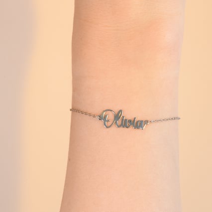 Goldenes Armband mit Namen Elissa