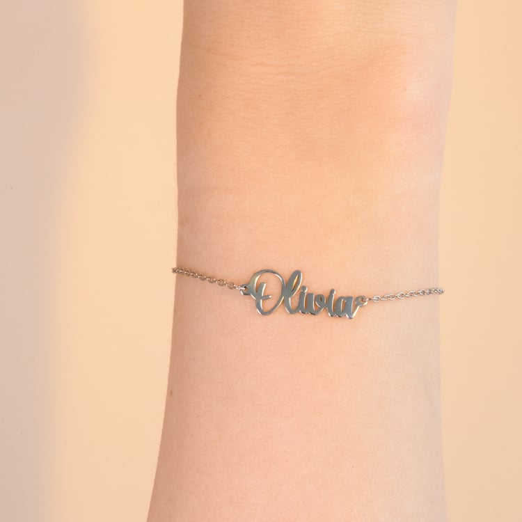 Goldenes Armband mit Namen Elissa 100939